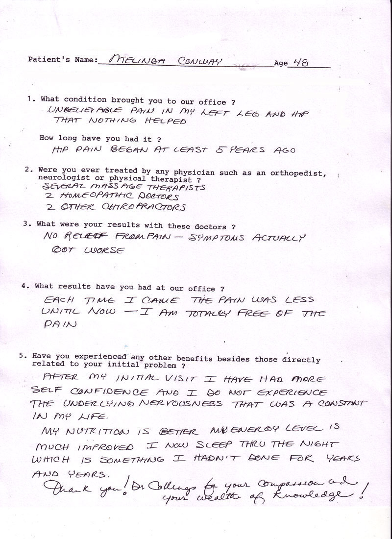 Sciatica & Leg Pain Patient Testimonial
